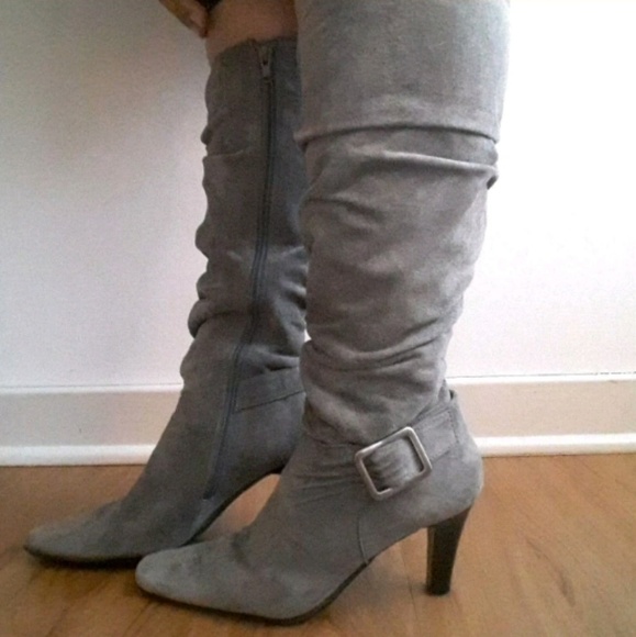 🦋 White Mountain Leather/Suede Knee Boots - Picture 4 of 8